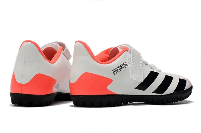 Adidas Predator Noir Blanc Low-Cut Velcro Sangle Fermeture Gazon Chaussures de football 22