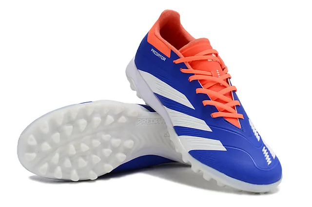 Adidas Predator Turf Bleu Orange Blanc Turf Chaussures de football 4