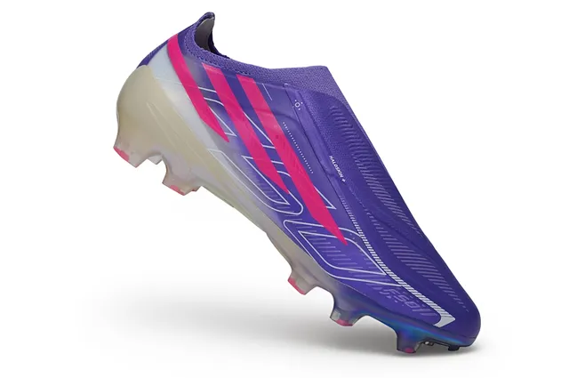 Adidas Purple Pink Low-Cut Sock-Fit Upper Iridescent Holographic Soleplate Firm-Ground Soccer Shoes 2