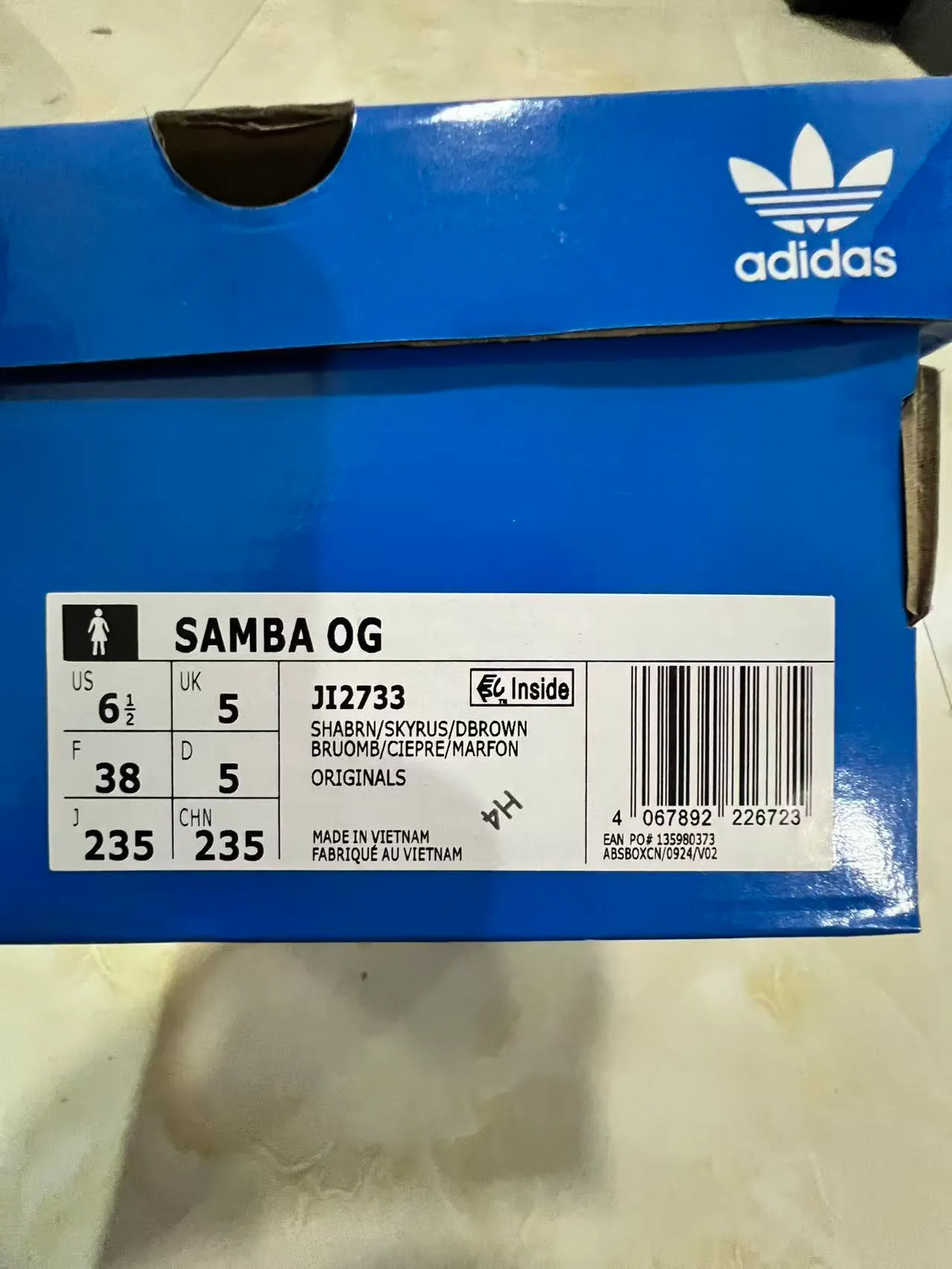Adidas Samba Brown and Blue Lifestyle Sneakers 10