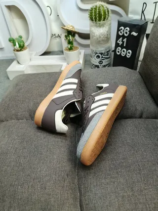 Adidas Samba 棕灰生活休闲鞋 6