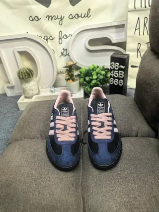 Adidas Samba Navy and Pink Lifestyle Sneakers 10