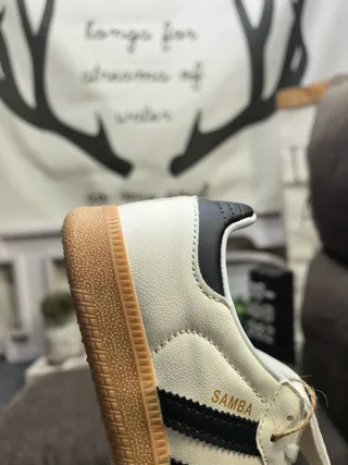Adidas Samba Off-White and Black Lifestyle Sneakers 3