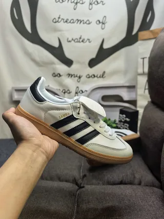Adidas Samba Off-White and Black Lifestyle Sneakers 5
