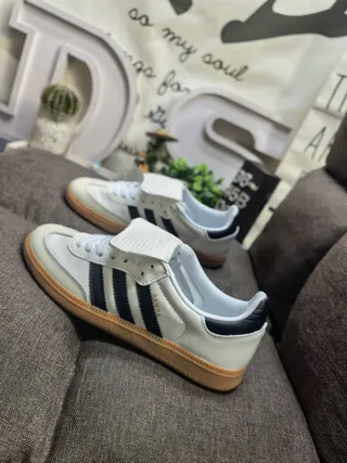 Adidas Samba Off-White and Black Lifestyle Sneakers 7