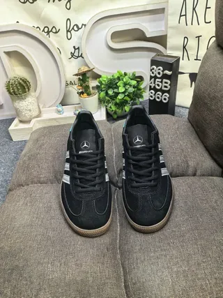 Adidas Samba OG Black Turquoise Suede Lifestyle Sneakers 10