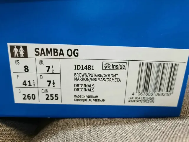 Adidas Samba OG Brown Gray White Lifestyle Sneakers 2