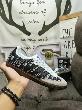Adidas Samba Patterned Textile Lifestyle Sneakers 5