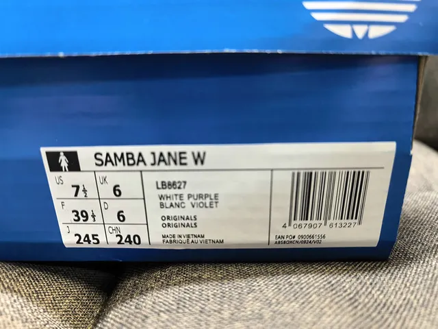 Adidas Samba White and Purple Lifestyle Sneakers 2