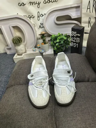 Adidas Samba White and Purple Lifestyle Sneakers 10