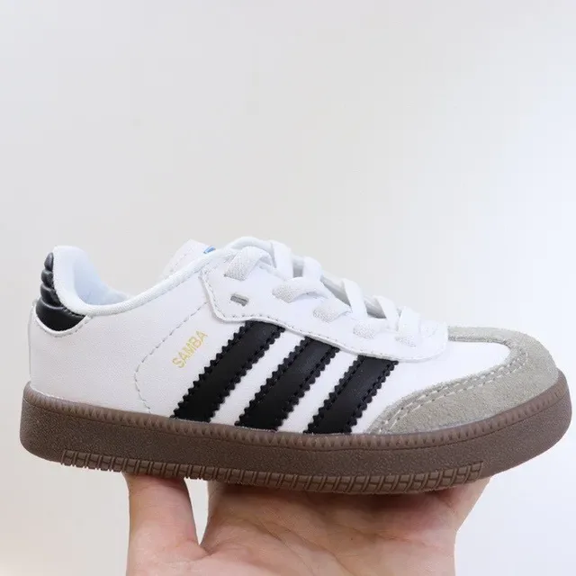 Adidas Samba White Black Beige Brown Lifestyle Sneakers 5