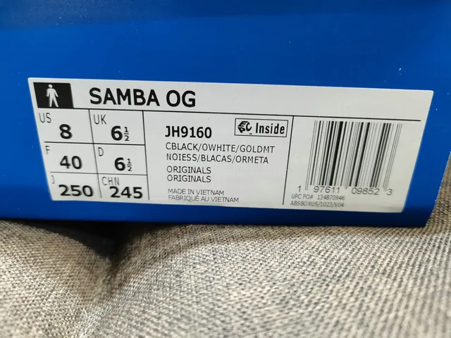 Adidas Samba White Blue Floral Print Lifestyle Sneakers 22