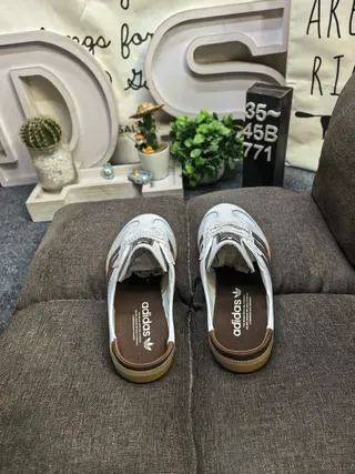 Adidas Samba White Brown Gum Lifestyle Sneakers 8