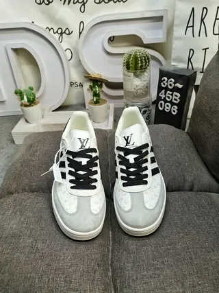 Adidas Samba White Gray Monogram Black Stripe Lifestyle Sneakers 10