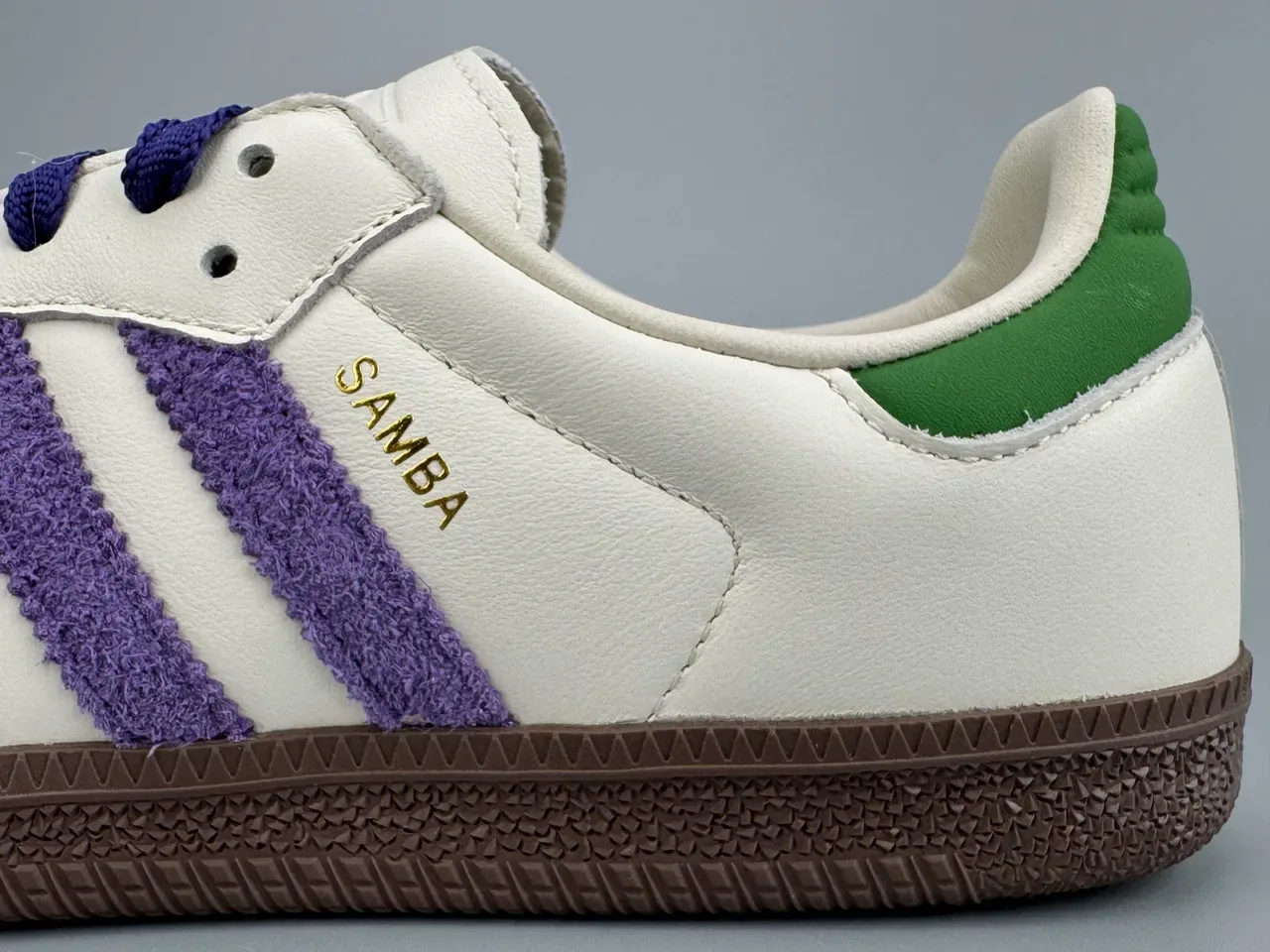 Adidas Samba White Purple Brown Green Lifestyle Sneakers 3
