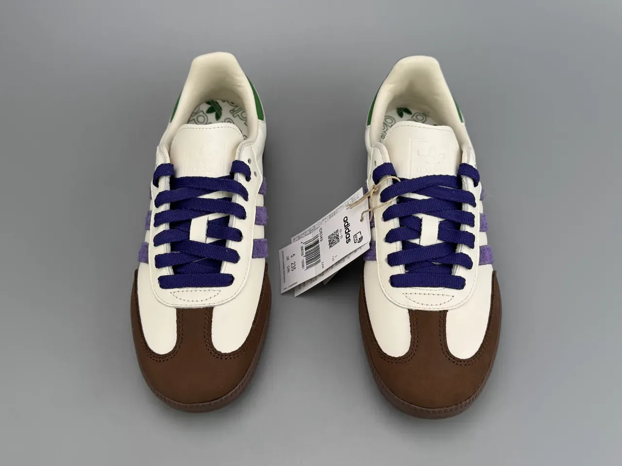 Adidas Samba White Purple Brown Green Lifestyle Sneakers 5