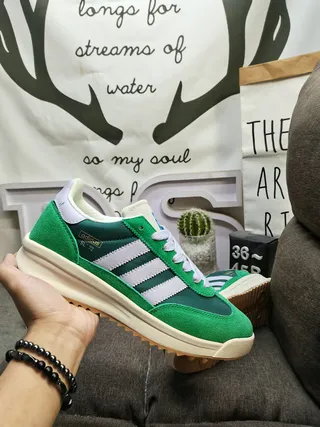 Adidas SL '72 Green and White Lifestyle Sneakers 5