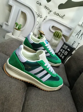 Adidas SL '72 Green and White Lifestyle Sneakers 9