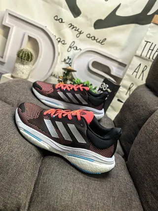 Adidas SolarGlide Black Multicolor Floral Running Shoes 17