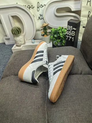 Adidas Spezial Beige and Navy Suede Lifestyle Sneakers 6