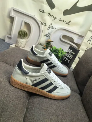 Adidas Spezial Beige and Navy Suede Lifestyle Sneakers 9