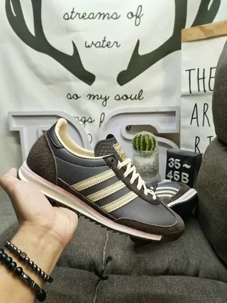 Adidas Spezial Brown and Black Suede Leather Lifestyle Sneakers 5
