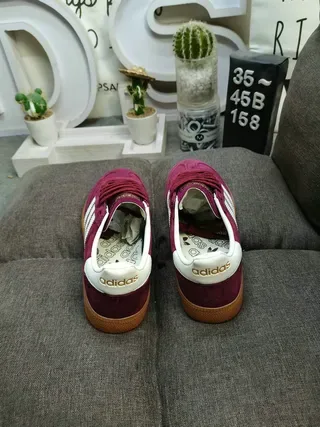 Adidas Spezial Burgundy Suede and White Lifestyle Sneakers 8