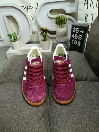 Adidas Spezial Burgundy Suede and White Lifestyle Sneakers 10