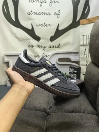 Adidas Spezial Gray and Off-White Suede Lifestyle Sneakers 5