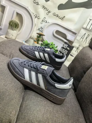 Adidas Spezial Gray and Off-White Suede Lifestyle Sneakers 7