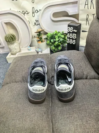 Adidas Spezial Gray and Off-White Suede Lifestyle Sneakers 8