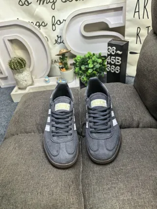 Adidas Spezial Gray and Off-White Suede Lifestyle Sneakers 10