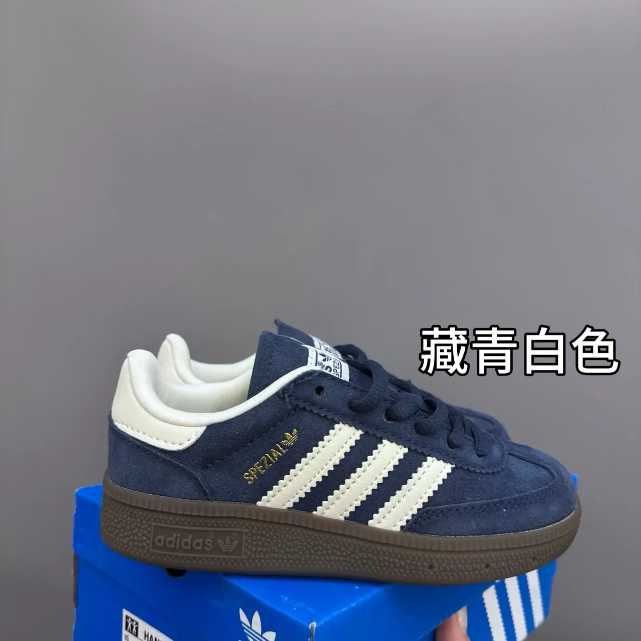 Adidas Spezial Gray Blue Gum Lifestyle Sneakers 4
