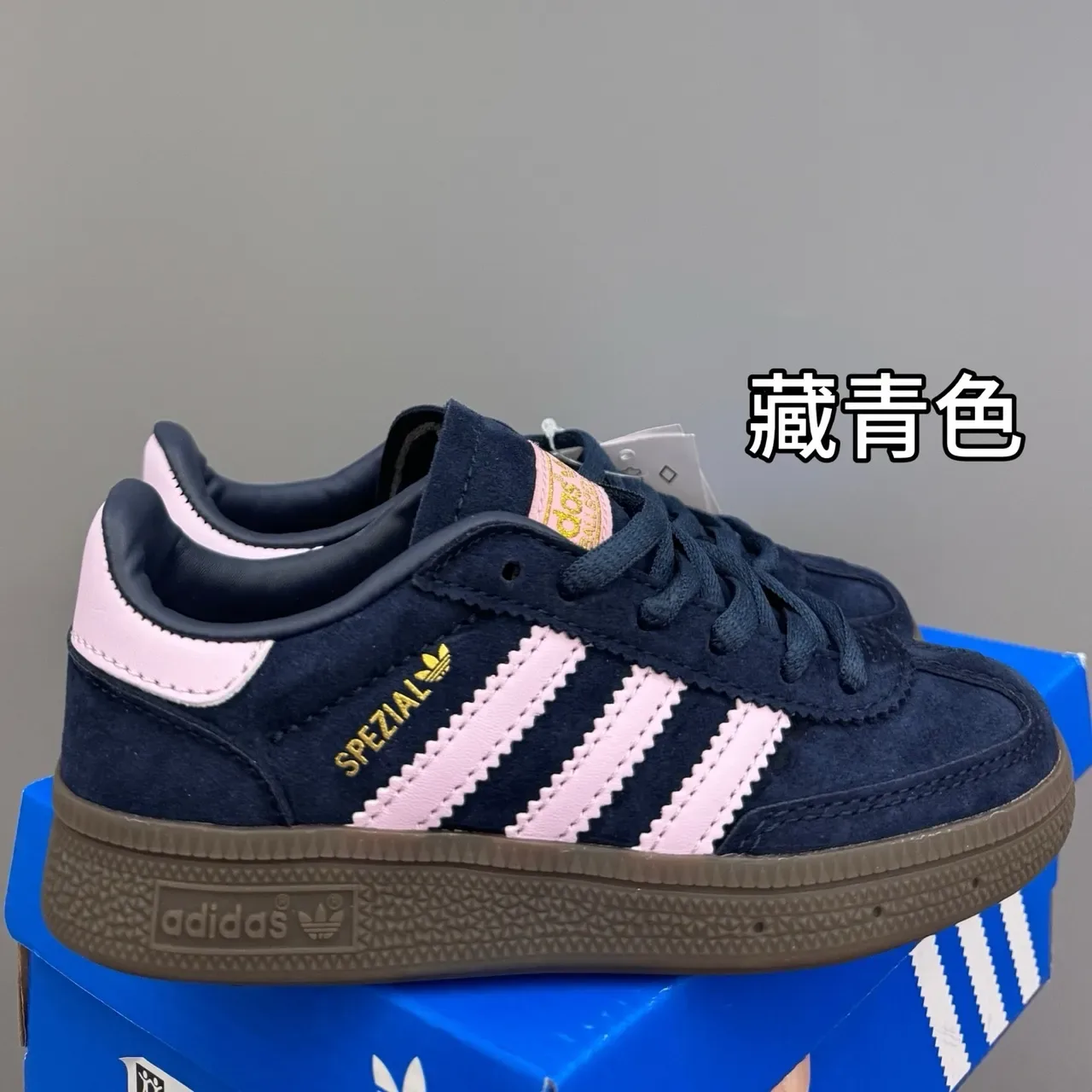 Adidas Spezial Gray Blue Gum Lifestyle Sneakers 10