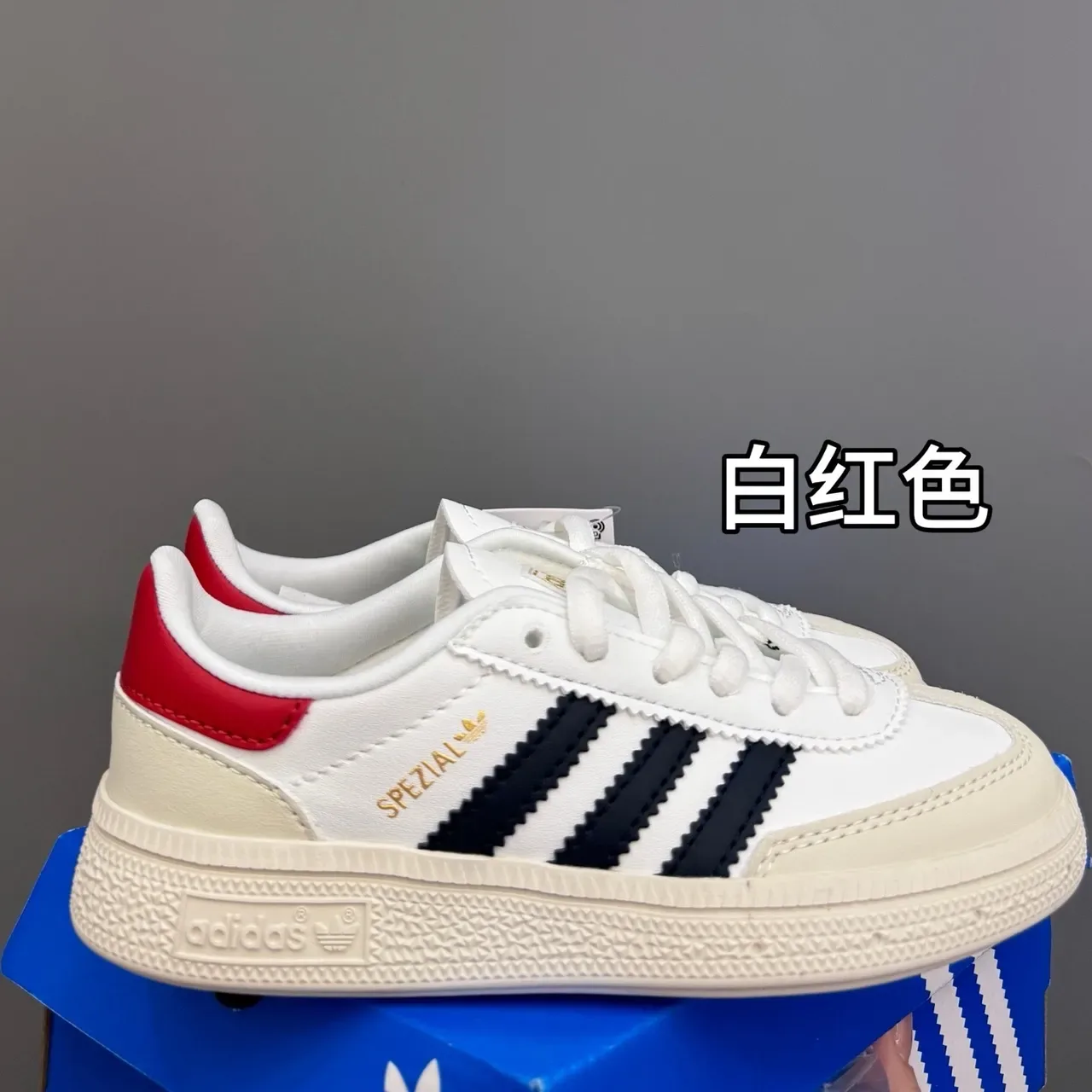 Adidas Spezial Gray Blue Gum Lifestyle Sneakers 15