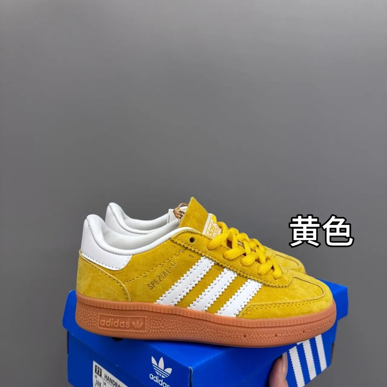 Adidas Spezial Gray Blue Gum Lifestyle Sneakers 19
