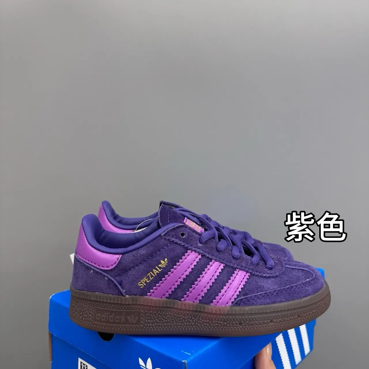 Adidas Spezial Gray Blue Gum Lifestyle Sneakers 21
