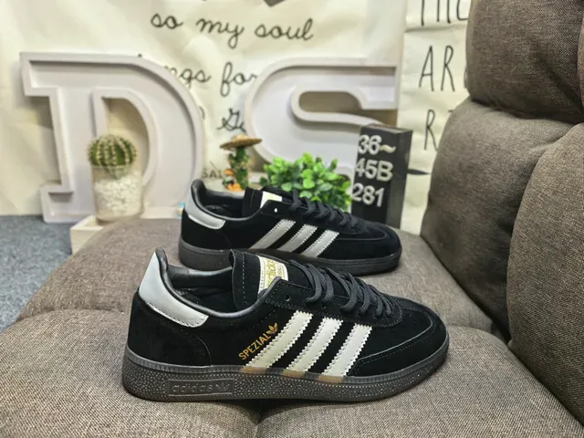 Adidas Spezial Gray Suede and Cream Stripe Lifestyle Sneakers 11