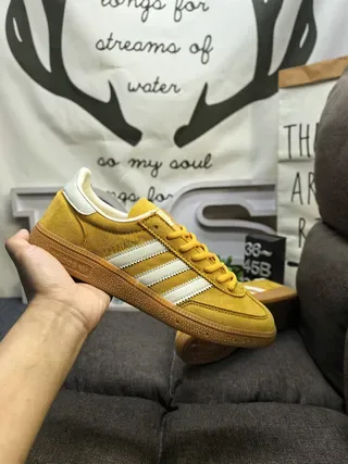 Adidas Spezial Gray Suede and Cream Stripe Lifestyle Sneakers 15
