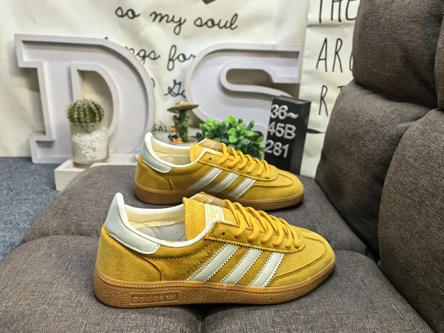 Adidas Spezial Gray Suede and Cream Stripe Lifestyle Sneakers 21