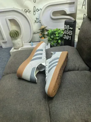 Adidas Spezial Light Gray and Dark Gray Suede Lifestyle Sneakers 6