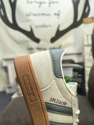 Adidas Spezial Light Gray and Dark Gray Suede Lifestyle Sneakers 9