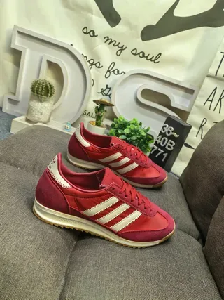 Adidas Spezial Red and Cream Lifestyle Sneakers 9