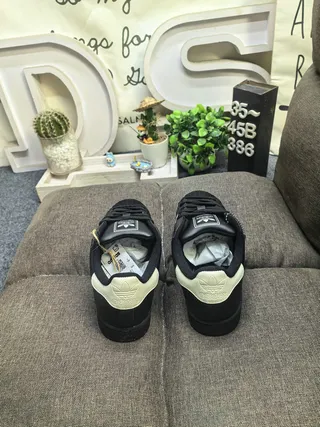 Adidas Superstar Black and Cream Lifestyle Sneakers 8