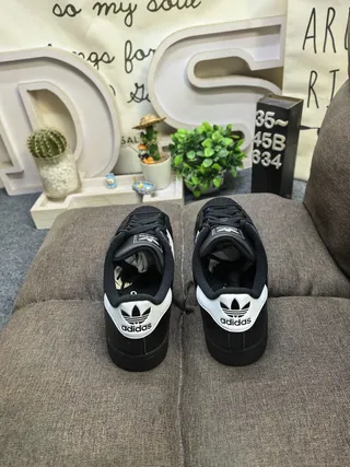 Adidas Superstar Black and Silver Lifestyle Sneakers 8