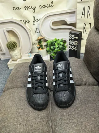Adidas Superstar Black and Silver Lifestyle Sneakers 10