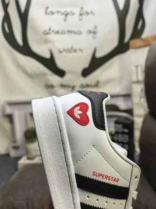 Adidas Superstar Black and White Lifestyle Sneakers 3