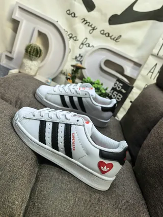 Adidas Superstar Black and White Lifestyle Sneakers 7