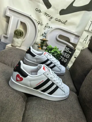 Adidas Superstar Black and White Lifestyle Sneakers 9
