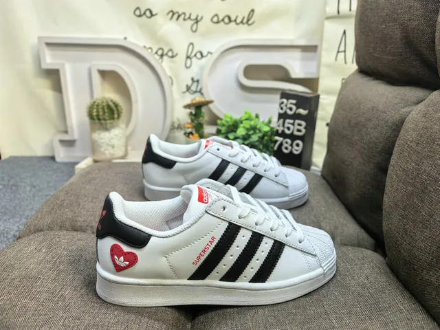 Adidas Superstar Black and White Lifestyle Sneakers 11